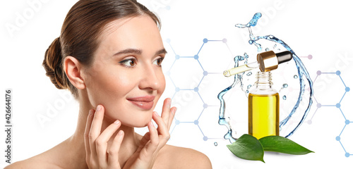 Beautiful young woman with ...