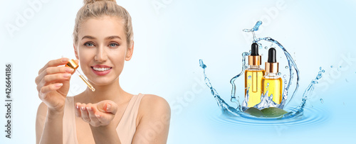 Beautiful young woman with ...