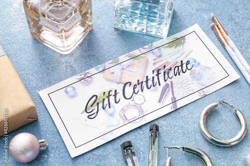 Gift certificate, decorativ...