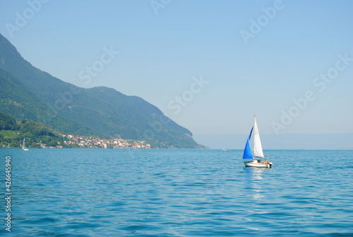 Thonon les bains, lac Léman, Suisse