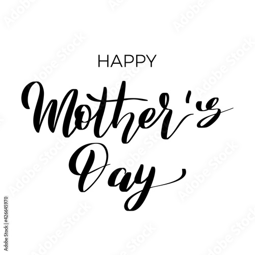 Abstract mother day calligraphy for celebration design. Vector illustration design. Celebration vector background. Hand lettering calligraphy. Abstract banner.