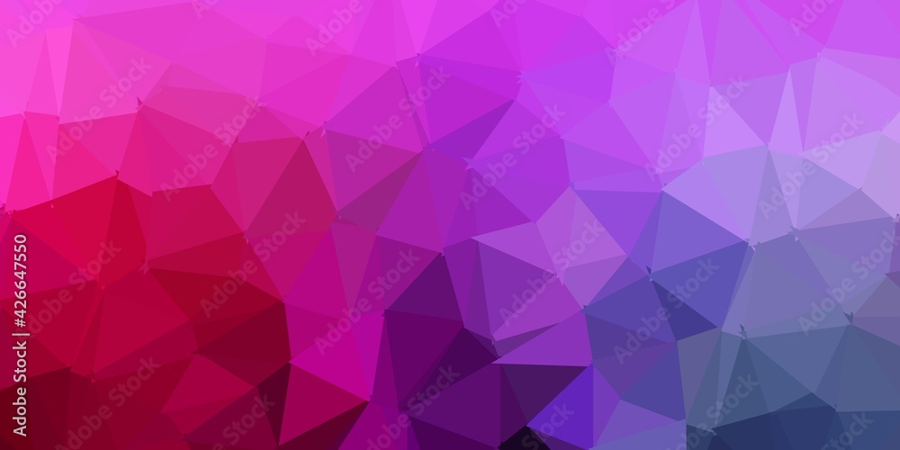 Dark pink, green vector poly triangle template. Dark pink, green vector poly triangle template.