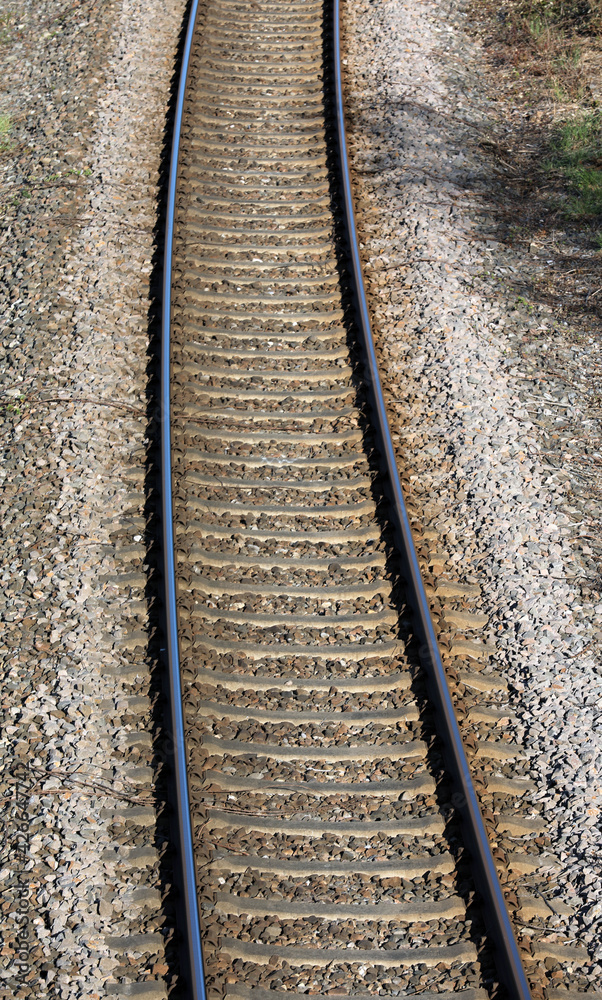 Train railroad tracks transport on the rail Train railroad tracks transport on the rail
