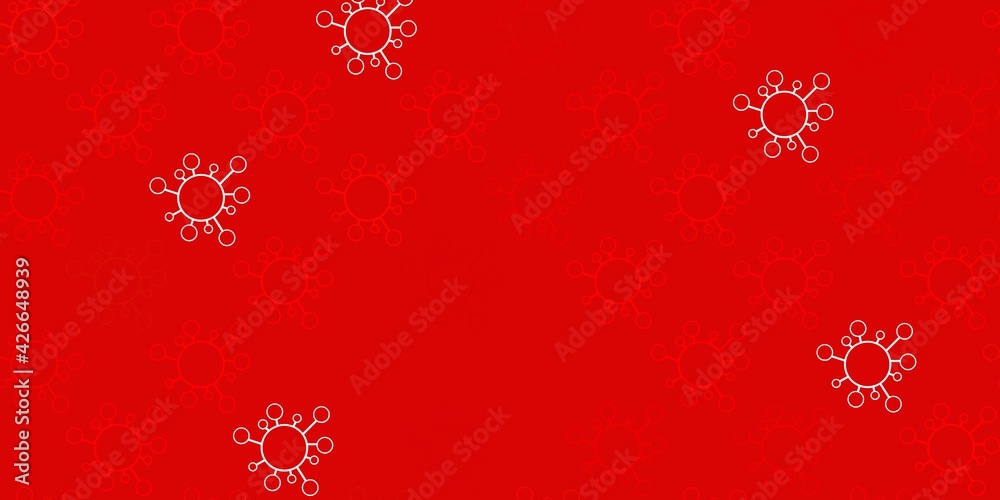 Light red vector texture with disease symbols. Light red vector texture with disease symbols.