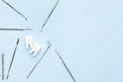 Dentist's tools and plastic...