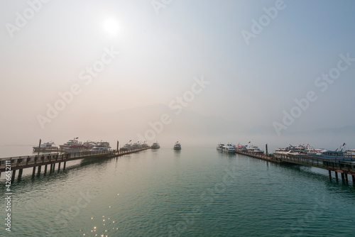 Mist Chaowu Wharf in Sun Moon Lake © Philip