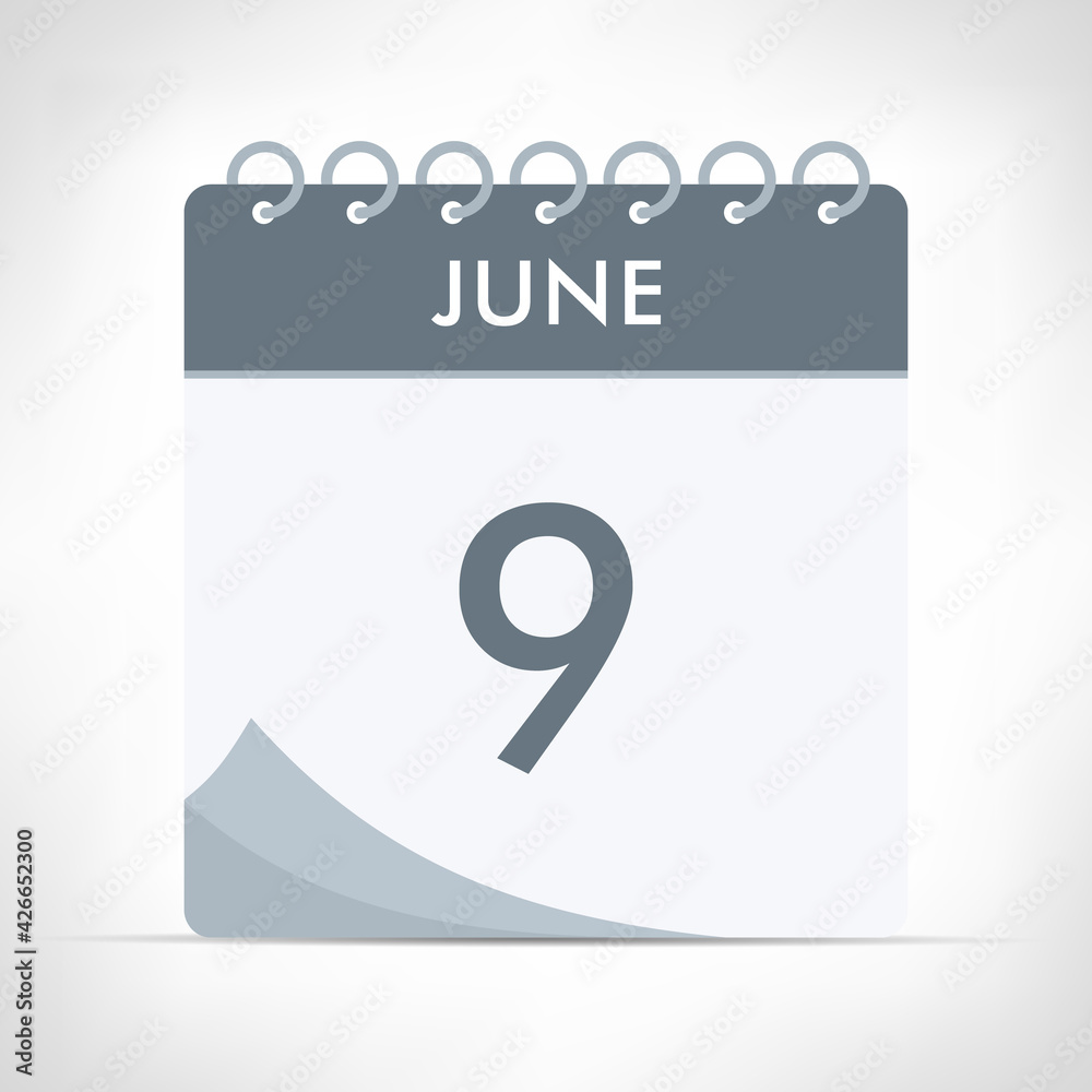 June 9 - Calendar Icon