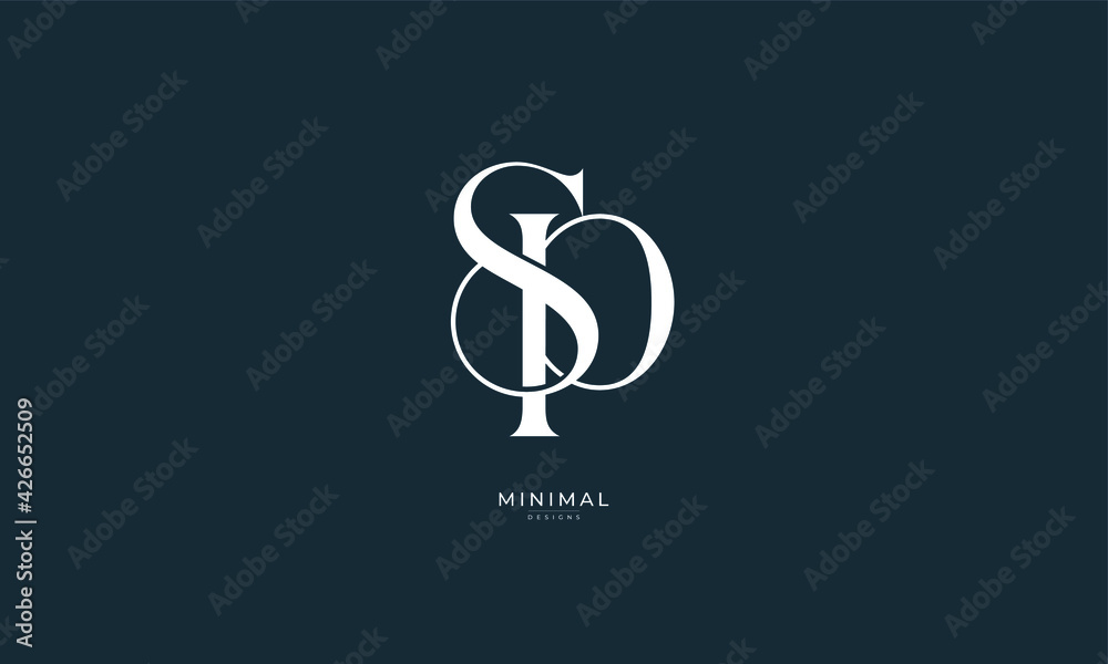 Alphabet letter icon logo SP Alphabet letter icon logo SP