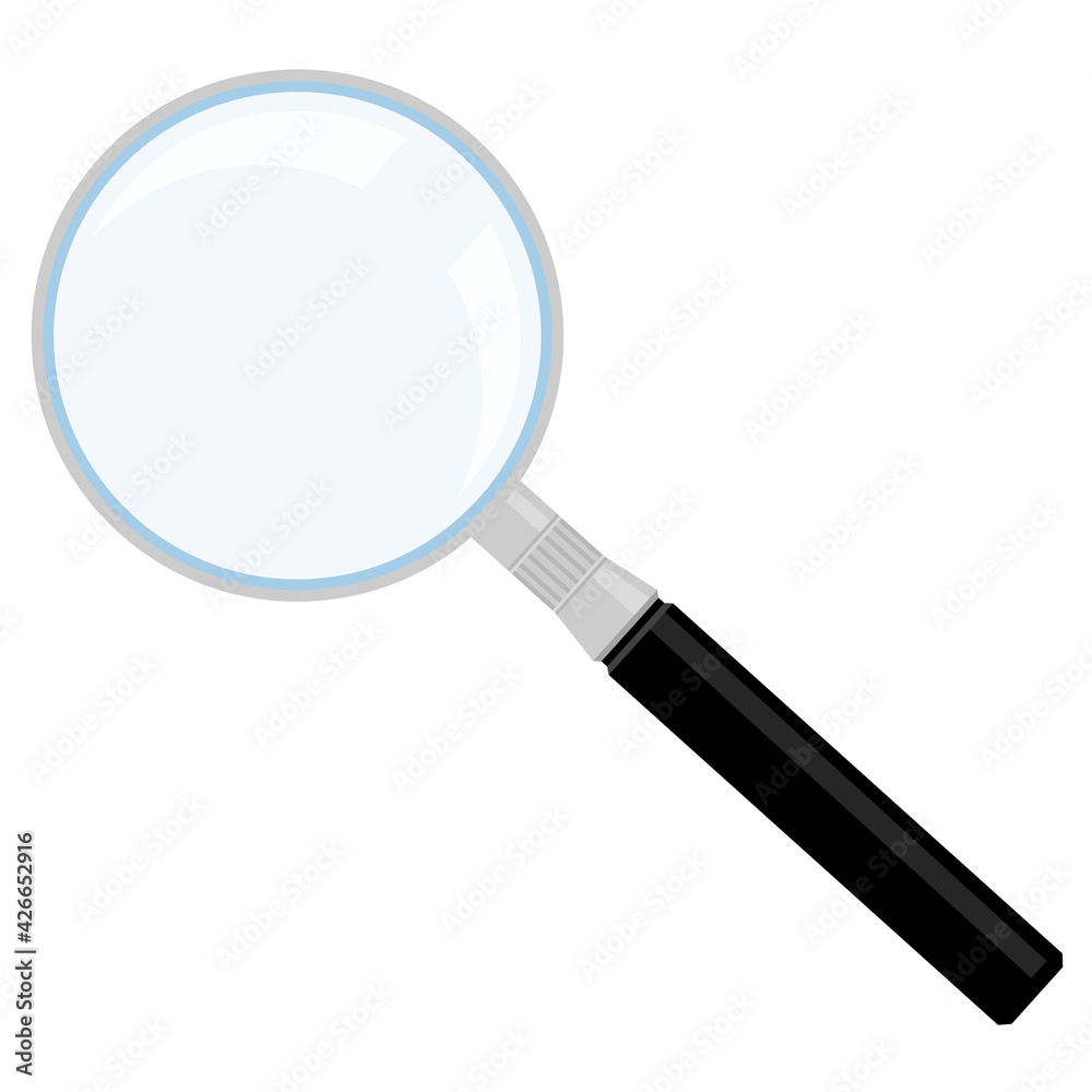 Magnifying glass isolated on white background. Magnifying glass isolated on white background.