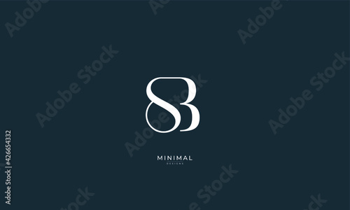 Alphabet letter icon logo SB