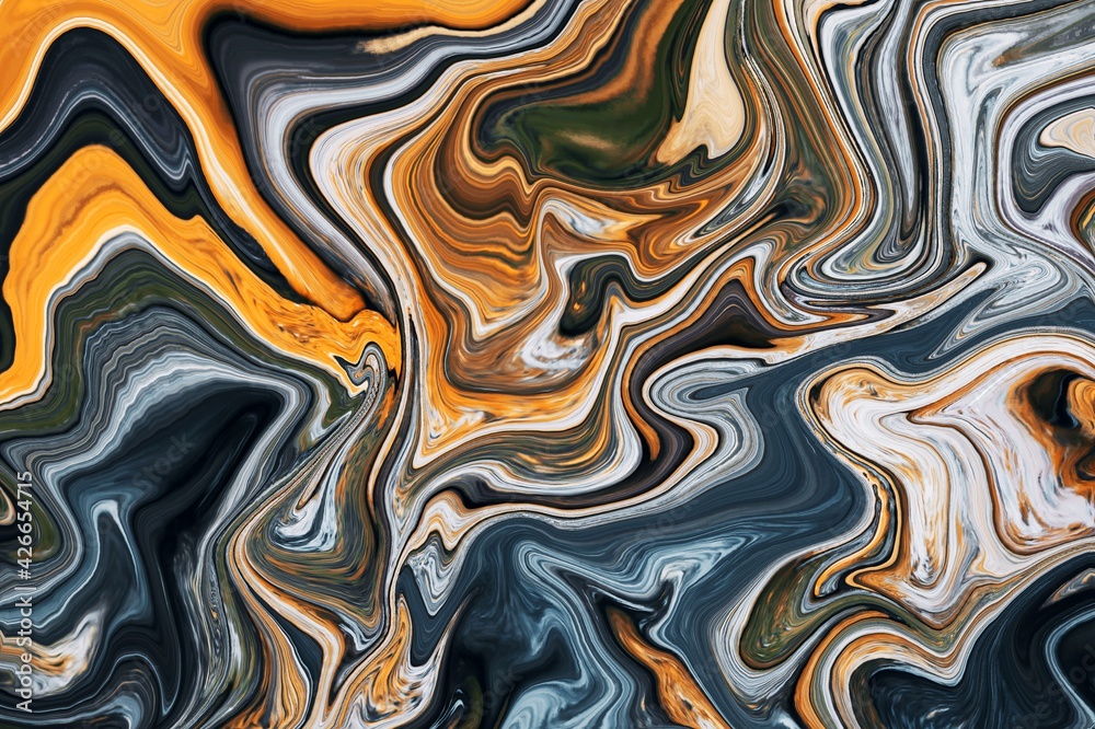 Fluid art texture. Abstract background with mixing paint effect. Liquid acrylic picture with artistic mixed paints. Can be used for wallpaper. Trendy designs colors. Digital Art Illustration Fluid art texture. Abstract background with mixing paint effect. Liquid acrylic picture with artistic mixed paints. Can be used for wallpaper. Trendy designs colors. Digital Art Illustration