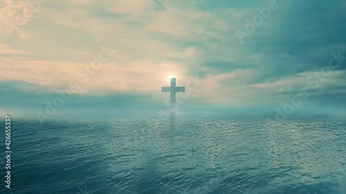 Christ Cross Faith Power Worship Christianity Easter Loop