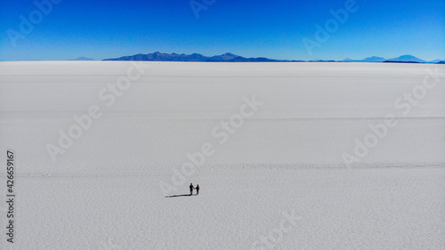 Salar De Uyuni in Bolivia travel couple