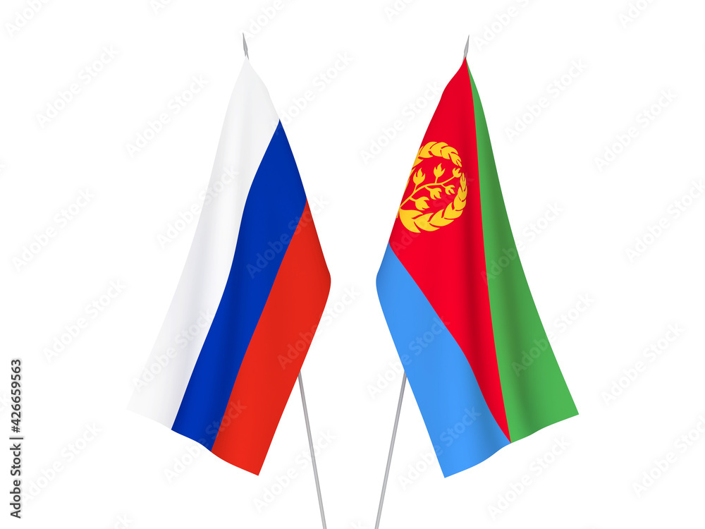 Russia and Eritrea flags