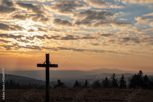 cross on the hill © Sławomir Bodnar