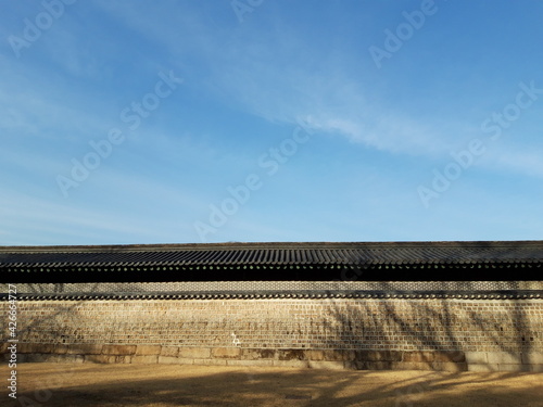 Jongmyo Korean Confucian shrine traditional wonderful place wall image
