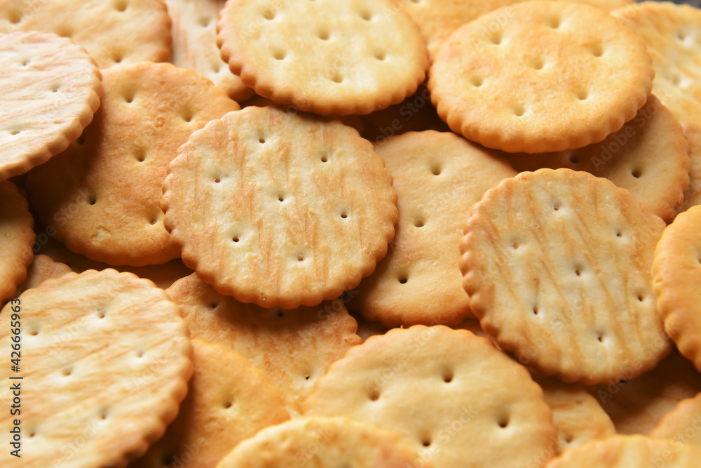 Tasty crackers as background, closeup Tasty crackers as background, closeup