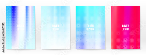 Holographic Poster Set Iridescent Technology Cover