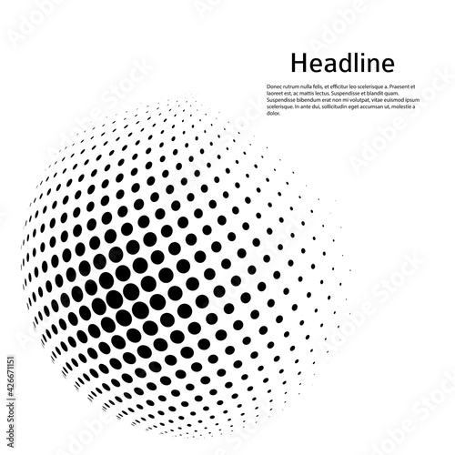 3D decorative balls with chess dot spheres isolated on white. Vector illustration EPS10. Design elements for your advertising flyer, presentation template, brochure layout, book cover.