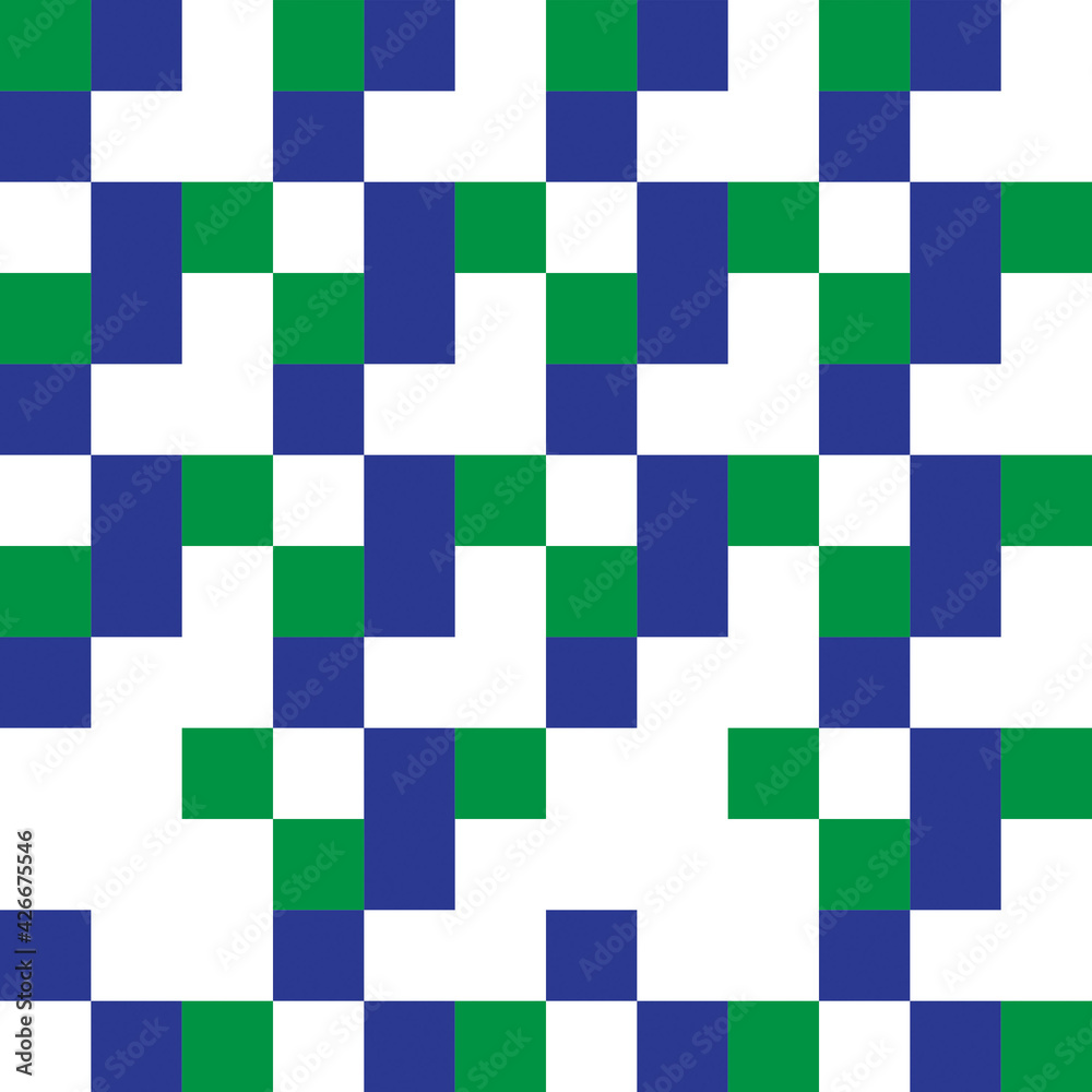 Blue green square pattern Blue green square pattern