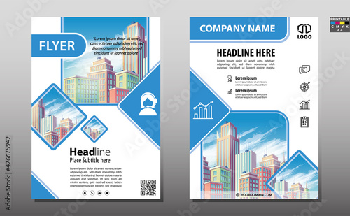 Flyer cover business brochure vector design, Leaflet advertising abstract background, Modern poster magazine layout template, Annual report for presentation.