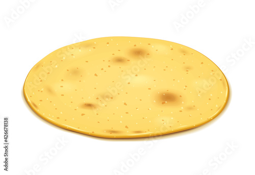 Corn tortilla for taco and burrito.