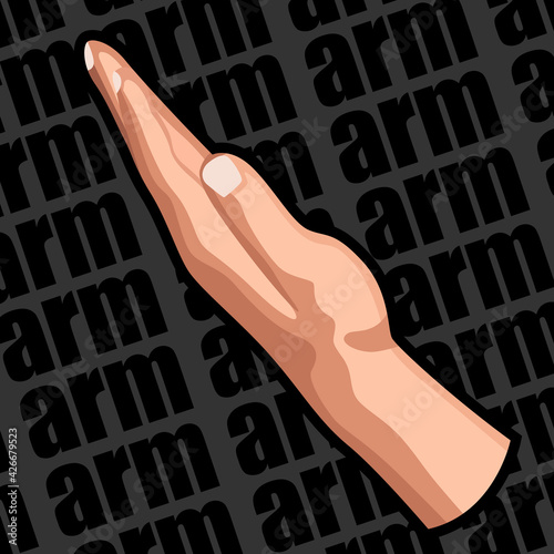 Image of a human limb for various websites, flyers, posters, and more. Arm.