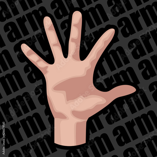 Image of a human limb for various websites, flyers, posters, and more. Arm.