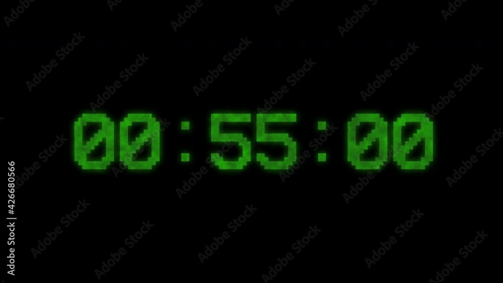 Timer. Countdown animation. Countdown 1 minute. 4K video StockVideo