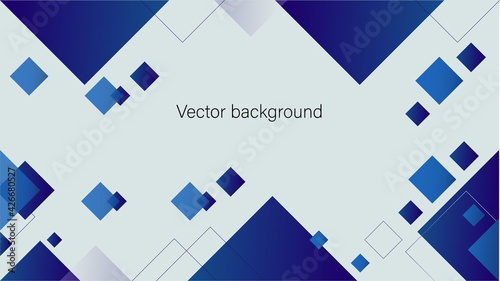 Vector background, dark blue shapes and white lines