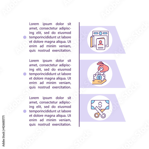 Illegal treatment for migrant workers concept line icons with text. PPT page vector template with copy space. Brochure, magazine, newsletter design element. Fraud linear illustrations on white