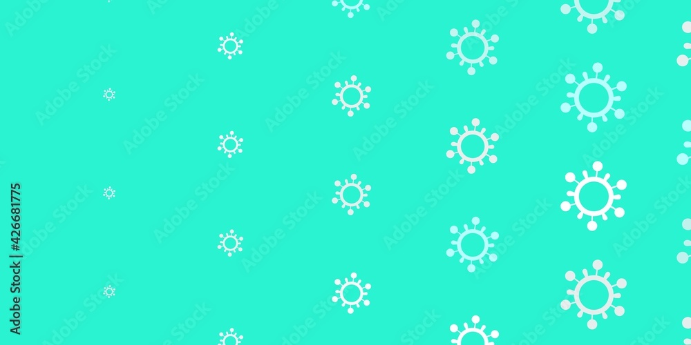 Light Green vector pattern with coronavirus elements. Light Green vector pattern with coronavirus elements.