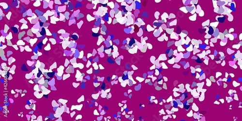 Light purple vector backdrop with chaotic shapes.