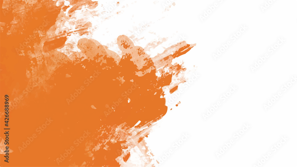 Obraz premium Orange watercolor background for textures backgrounds and web banners design
