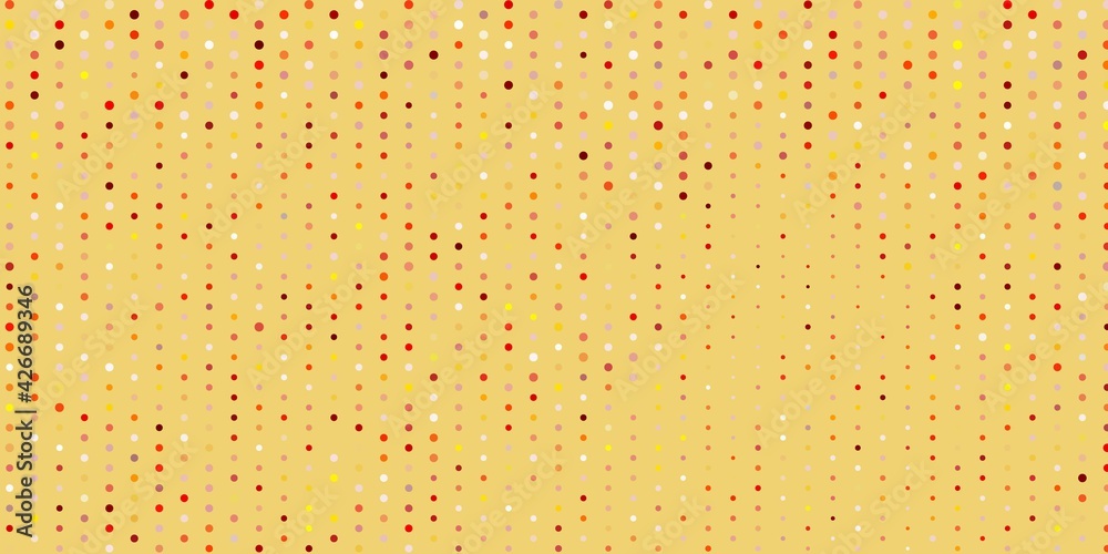 Light orange vector backdrop with dots.
