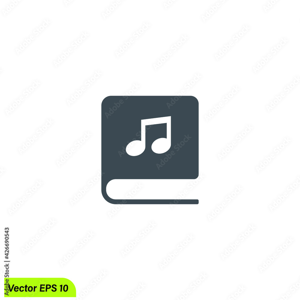 book logo template simple design element