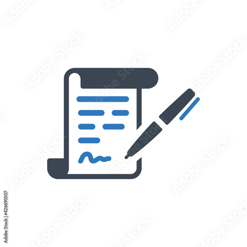 Underwriting icon
