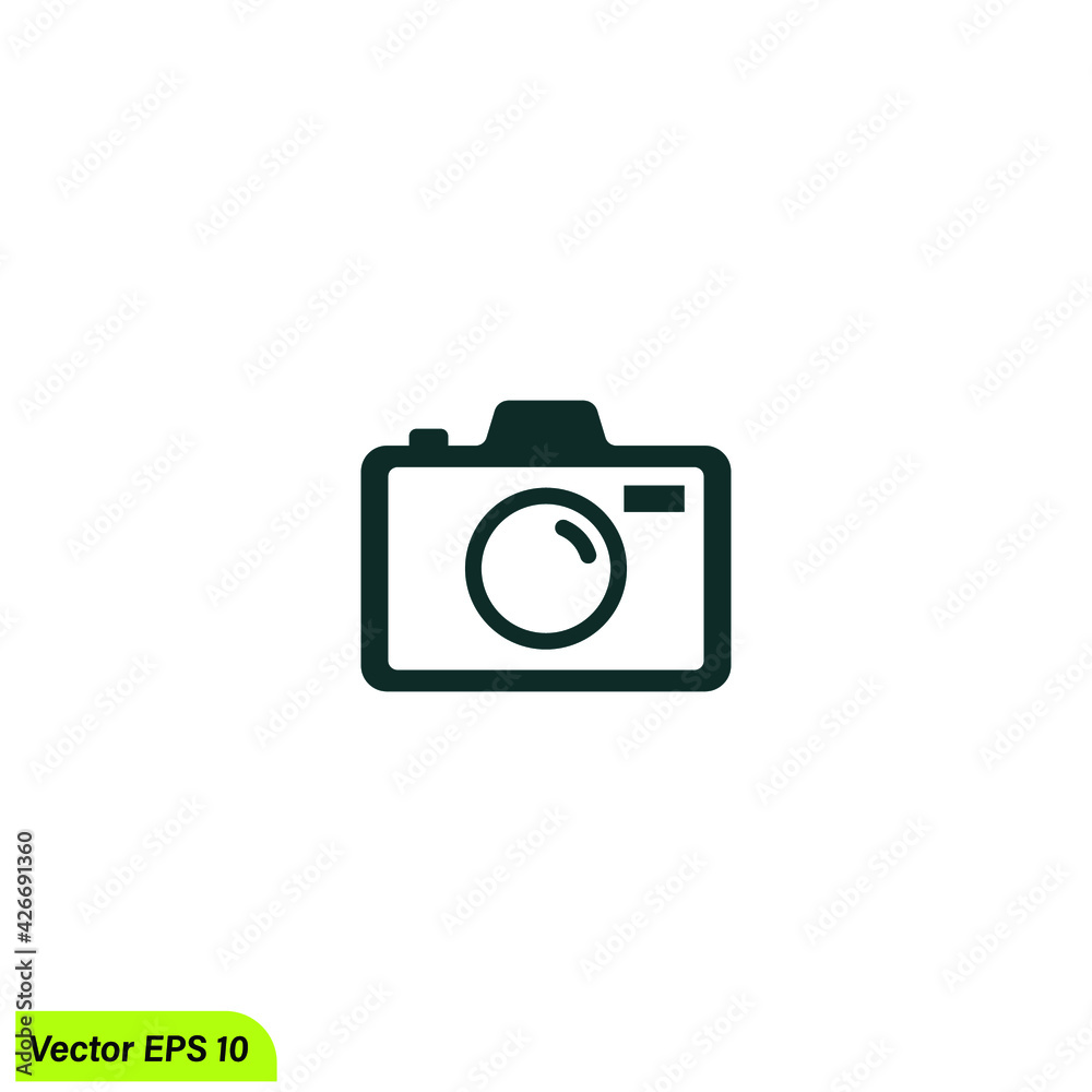 camera icon vector illustration simple design element logo template camera icon vector illustration simple design element logo template