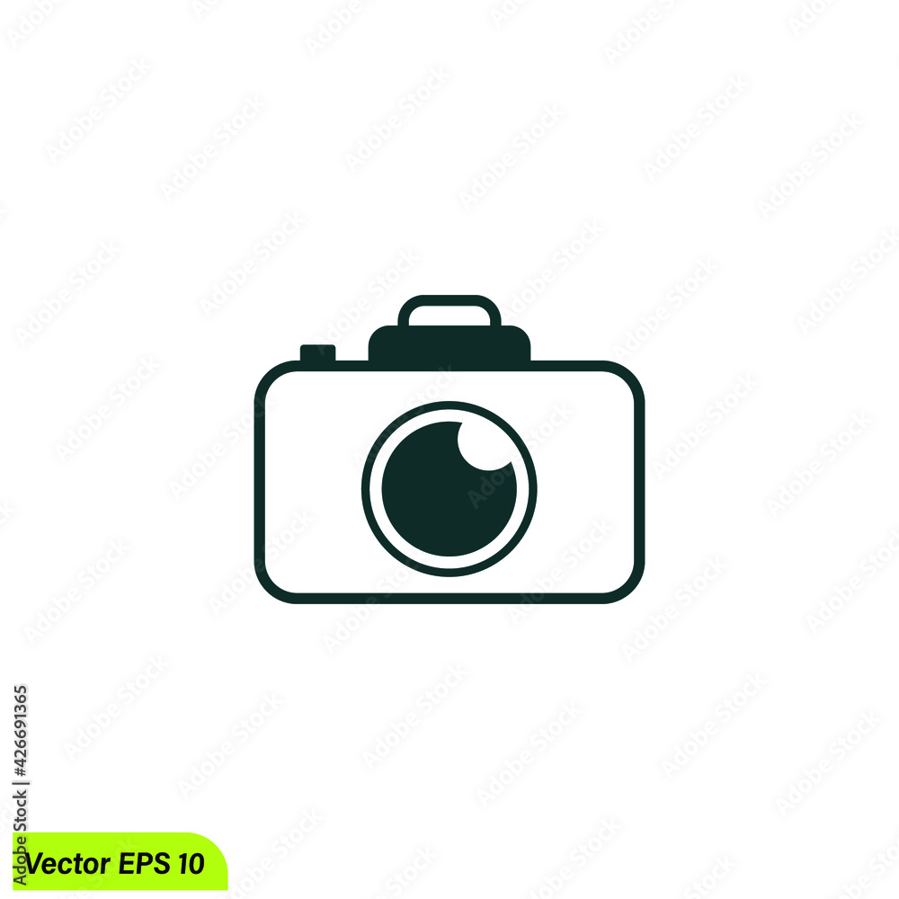 camera icon vector illustration simple design element logo template