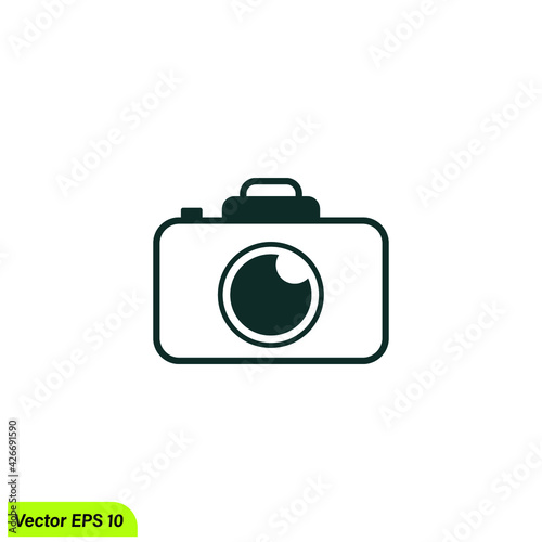 camera icon vector illustration simple design element logo template