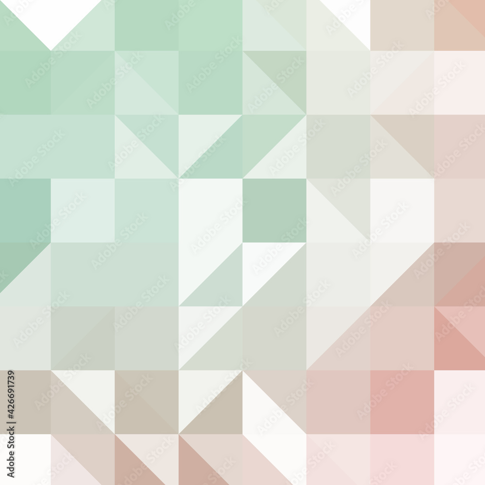 Obraz premium Abstract color Low-Polygones Generative Art background illustration