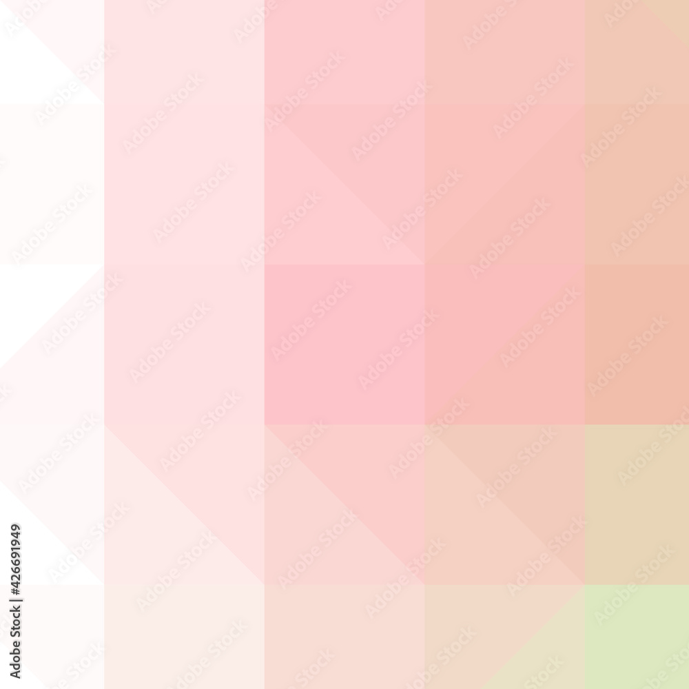 Fototapeta premium Abstract color Low-Polygones Generative Art background illustration