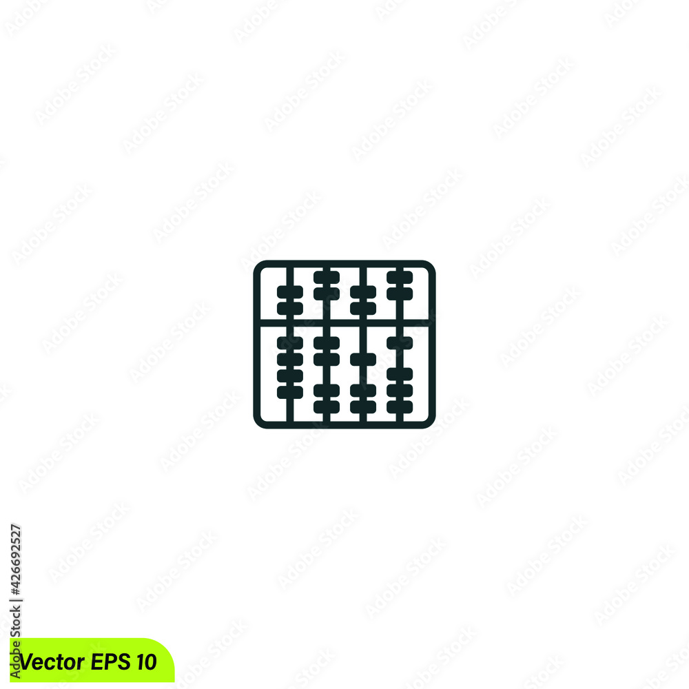 abacus icon vector illustration simple design element logo template abacus icon vector illustration simple design element logo template