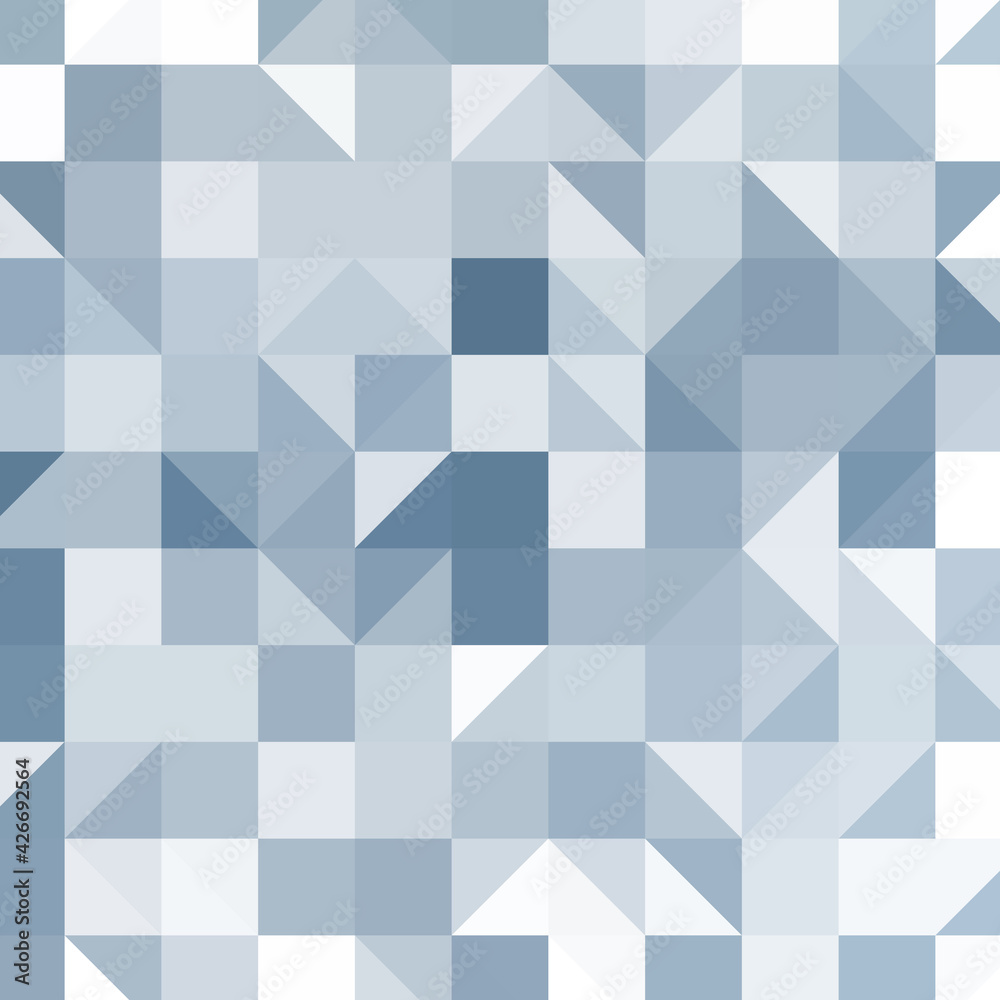 Fototapeta premium Abstract color Low-Polygones Generative Art background illustration