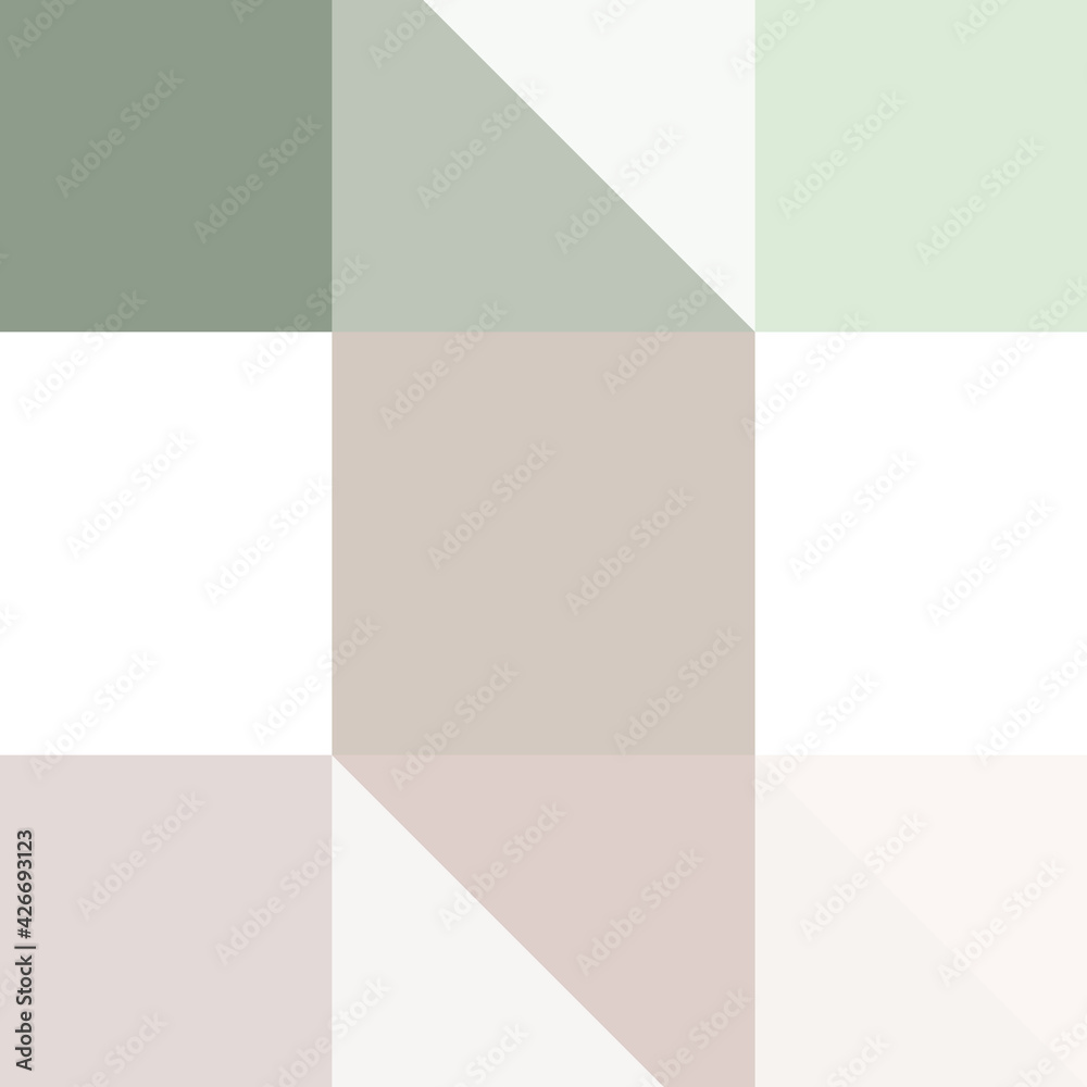 Fototapeta premium Abstract color Low-Polygones Generative Art background illustration