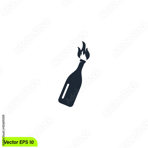 molotov icon protest symbol simple design element