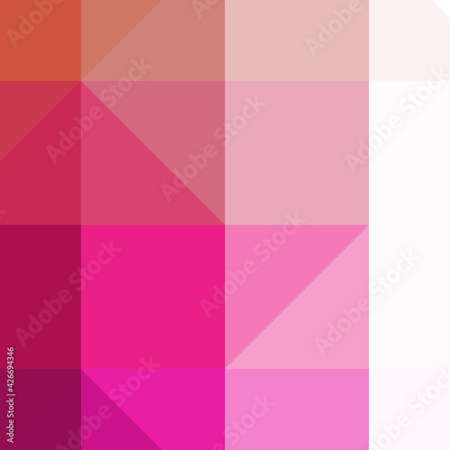 Abstract color Low-Polygones Generative Art background illustration
