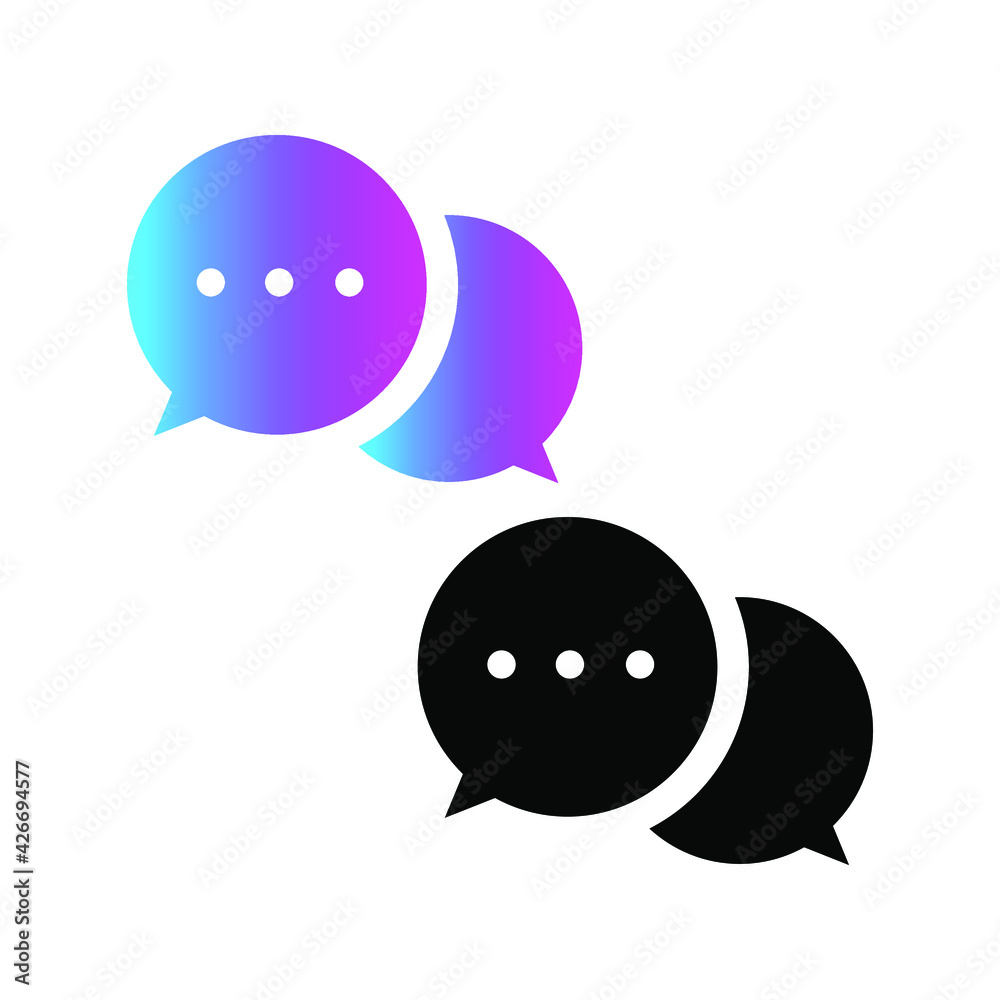 chat message icon. Line Icon Vector design chat message icon. Line Icon Vector design