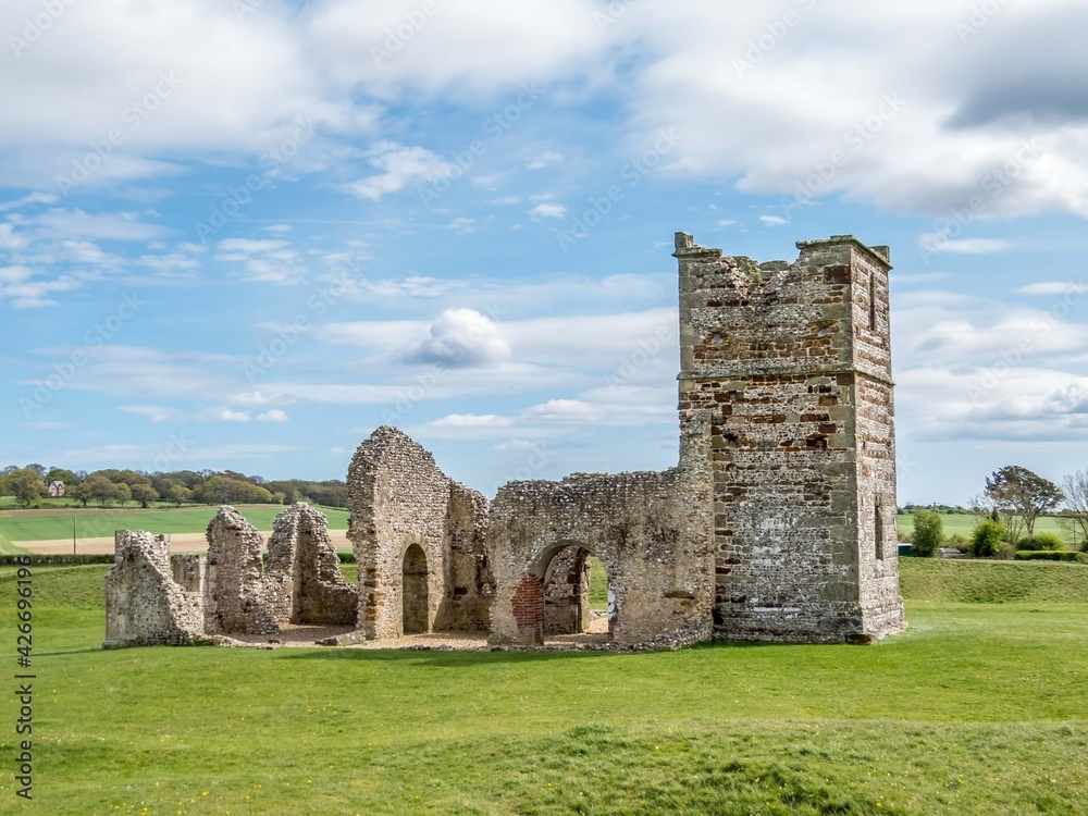 the ruins of Knowlton Church Cranborne England