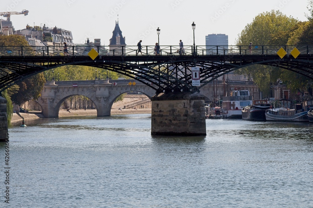Fototapeta premium bridge over the river seine